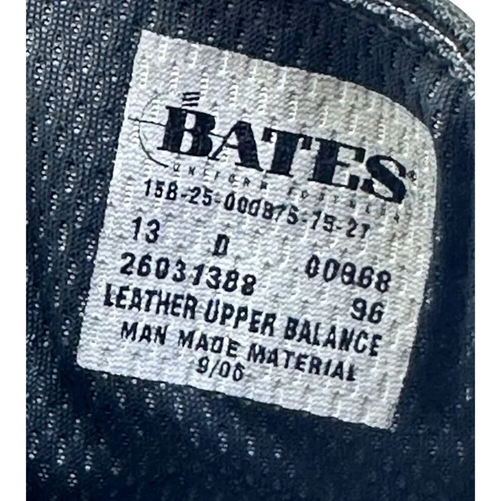 Bates Men's Black Uniform‎ Leather Oxford Shoes Size 13d 158-25-000875-1521